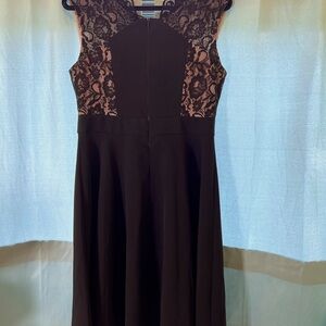 Special occasion black lace dress.